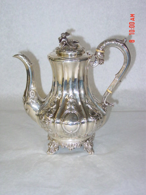 Antique coffee pot Victorian London 1846