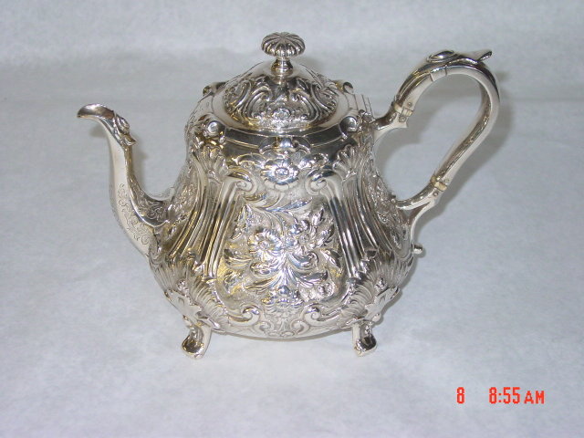 Antique tea pot Victorian London 1850