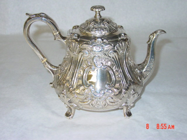 Antique tea pot Victorian London 1850