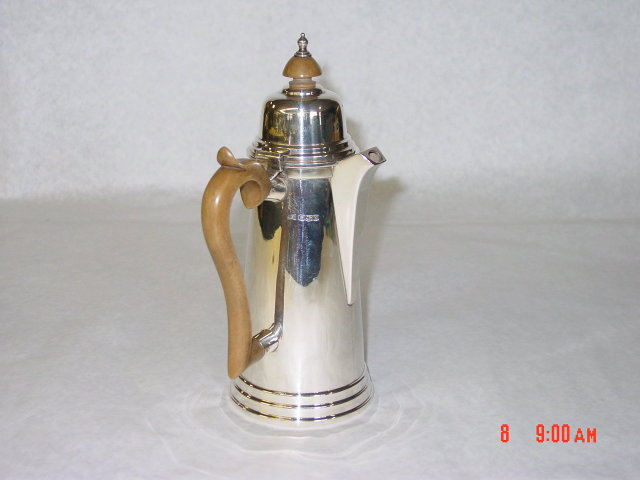 Antique coffee pot Sheffield 1939