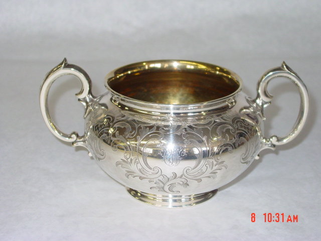 Sugar bowl Victorian London 1849