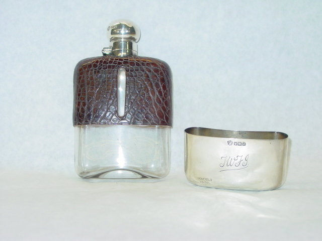 Pocket flask city of Sheffield 1906