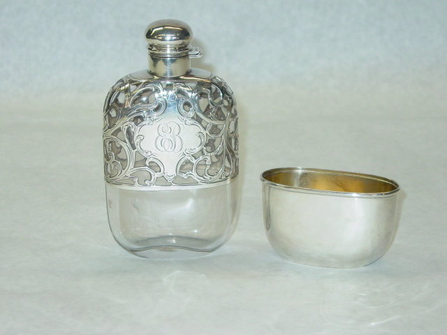 Alvin Co. pocket flask America 1890