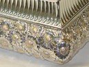 Daisies style rectangular cachepot Italian 1950