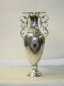 Baroque egg shaped vase Italian 1950