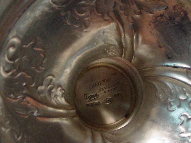Baroque egg shaped vase Italian 1950