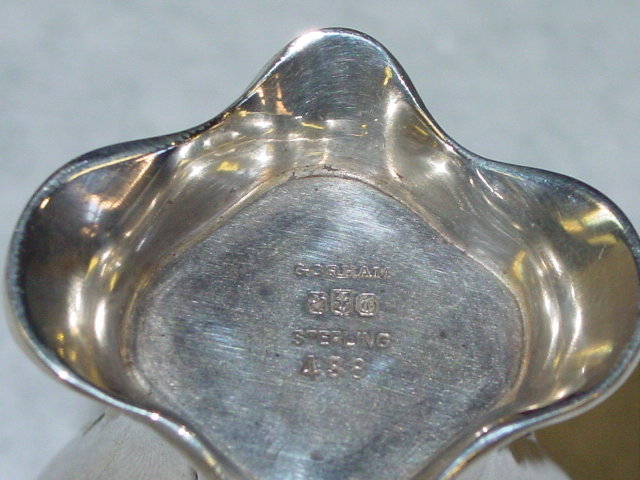 Antique salt cellars set Gorham & Co. America 1902
