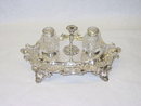 Antique inkstand Victorian Sheffield 1887