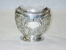 Antique tea caddy Victorian london 1889