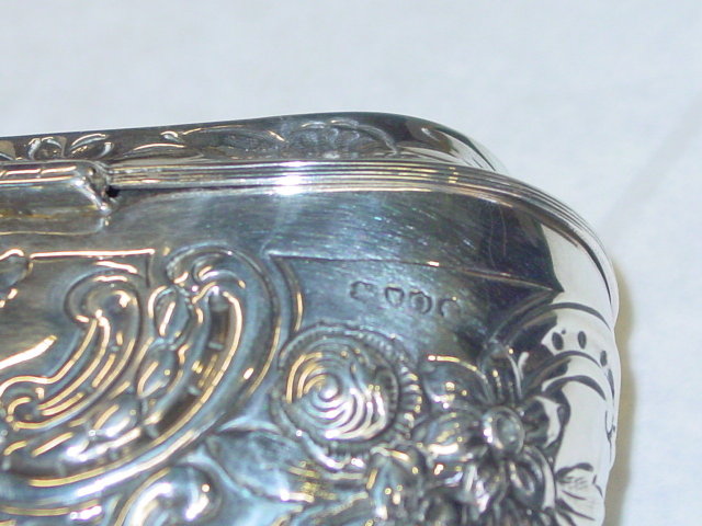 Antique tea caddy Victorian london 1889