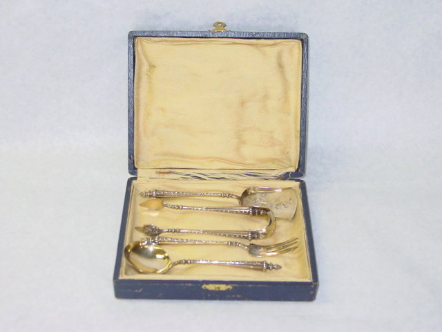 Antique French Vermeille Apetizer set 1850