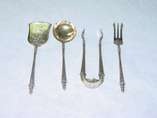 Antique French Vermeille Apetizer set 1850