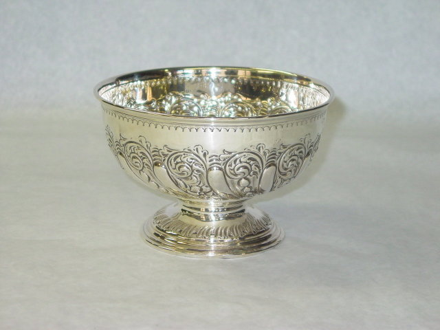 Antique bowl Sheffield 1897
