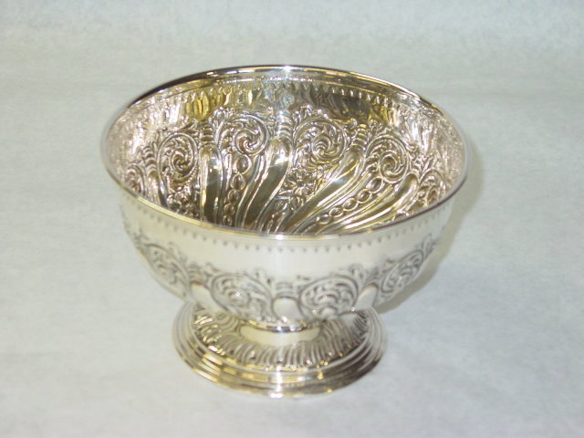 Antique bowl Sheffield 1897