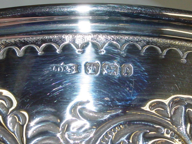 Antique bowl Sheffield 1897