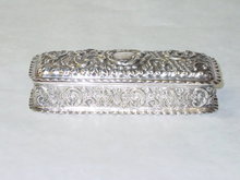 Antique rectangular shaped box Chester 1907