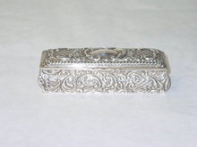 Antique diamond rings box Birmingham 1902