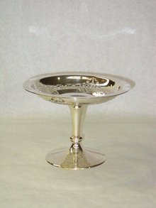 Antique pierced compote Birmingham 1923