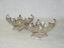 Antique pair pierced baskets London 1911