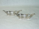 Antique pair pierced candies baskets London 1897