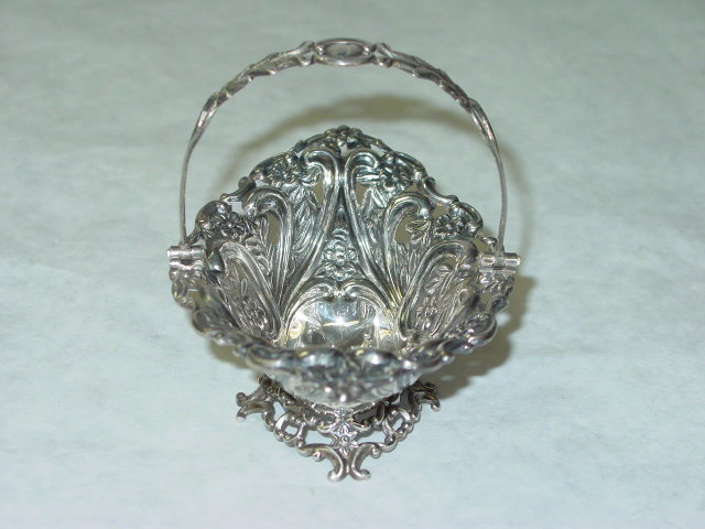 Antiques wedding gift basket Birmingham 1895