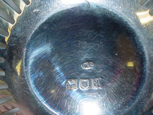 Antique pierced basin London 1896