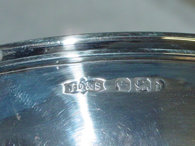 Antique porringer Sheffield 1896