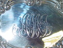 Antique pair of chased plates London 1890