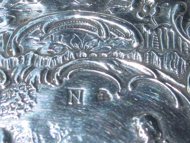 Antique chased plate London 1895