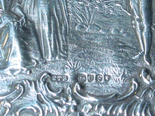 Antique chased plate London 1895