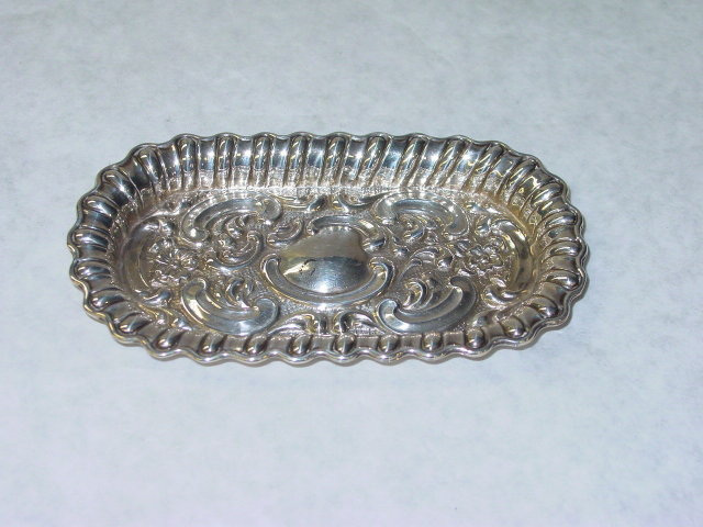 Antique oval plate Birmingham 1901