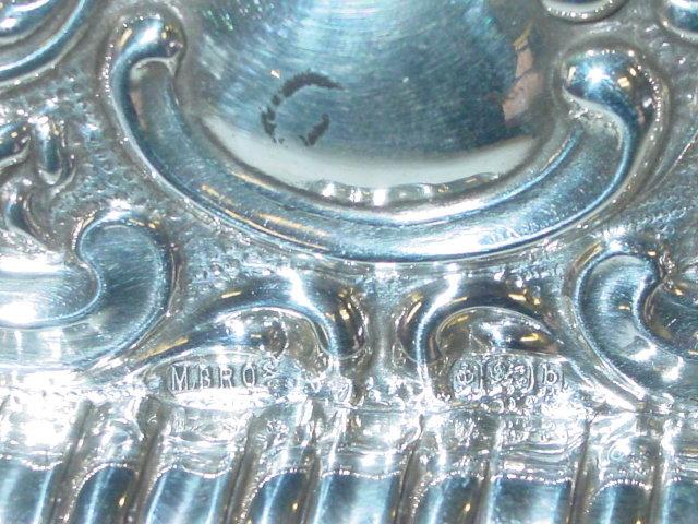 Antique oval plate Birmingham 1901