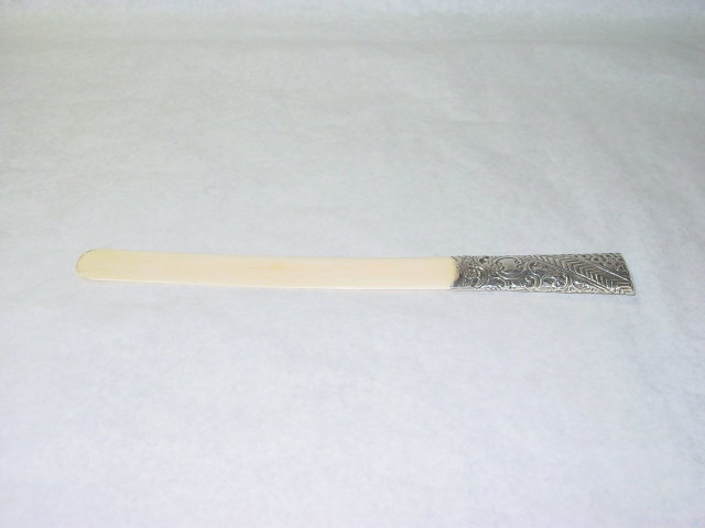 Antique ivory letter opener Birmingham 1901