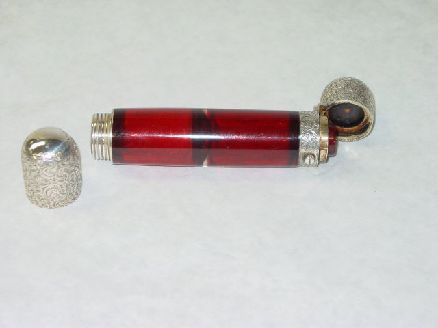 Antique double perfume bottle Victorian London 1880