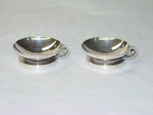 Antique pair salt cellars Evald Nielsen Denmark 1920