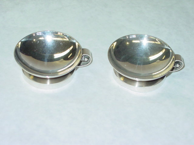 Antique pair salt cellars Evald Nielsen Denmark 1920