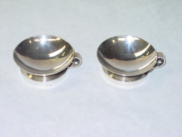 Antique pair salt cellars Evald Nielsen Denmark 1920