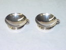 Antique pair salt cellars Evald Nielsen Denmark 1920