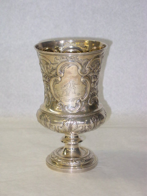 Antique Carling club cup Victorian Edimburgh 1860