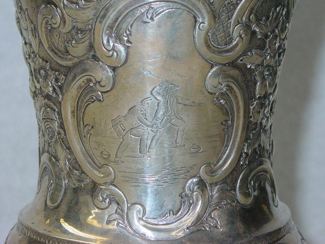 Antique Carling club cup Victorian Edimburgh 1860