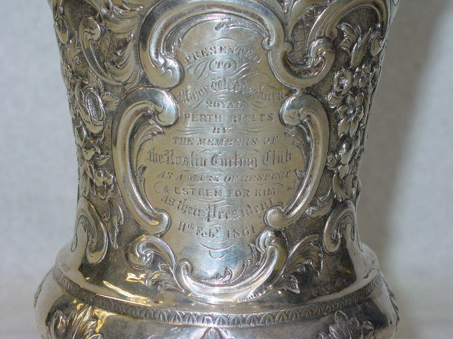 Antique Carling club cup Victorian Edimburgh 1860