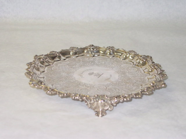 Antique salver George IV London 1826