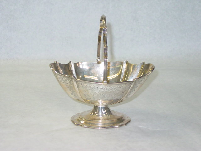 Antique candies basket Victorian Sheffield 1882