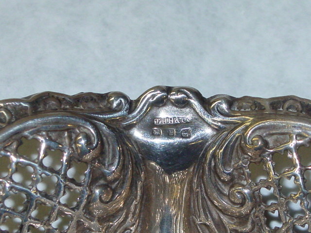 Antique pierced small basket Birmingham 1898