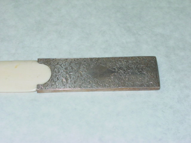 Antique ivory letter opener Victorian Chester 1884