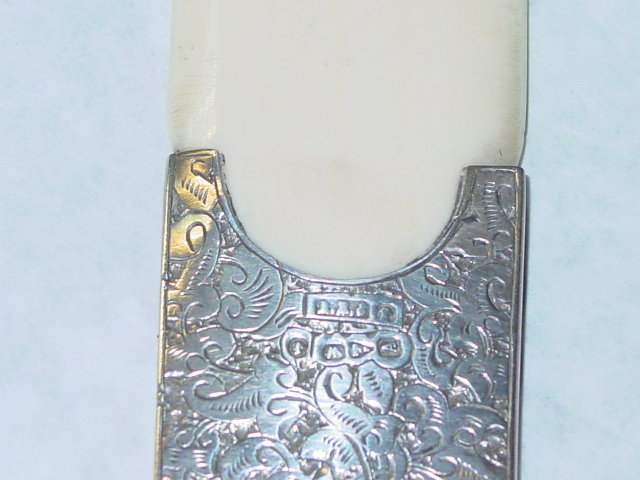Antique ivory letter opener Victorian Chester 1884