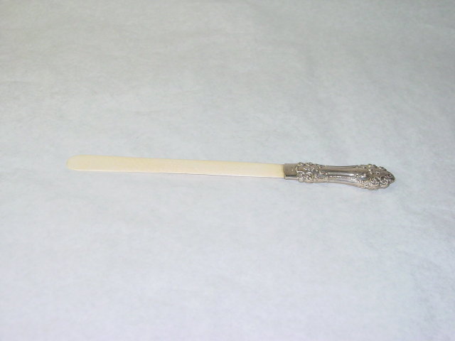 Antique ivory letter opener Birmingham 1898