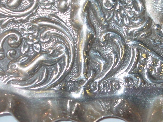 Antique rectangular plate London 1898