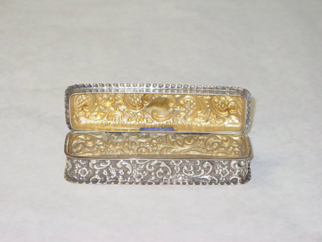 Antique rectangular shaped box Birmingham 1900