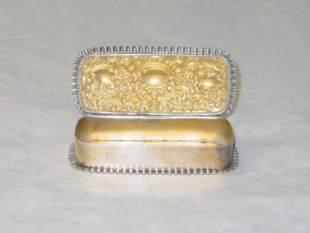 Antique rectangular shaped box Birmingham 1900